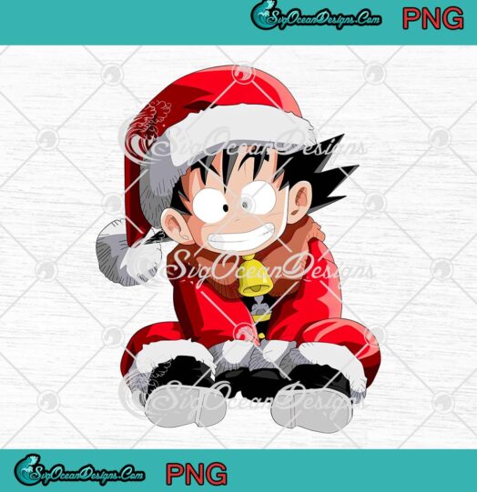 Goku Santa Dragon Ball Christmas PNG, Son Goku Anime Xmas 2022 PNG JPG Clipart, Digital Download