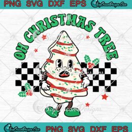 Groovy Oh Christmas Tree SVG, Cakes Debbie Becky Jen SVG, Cake Lovers Xmas SVG PNG EPS DXF PDF, Cricut File