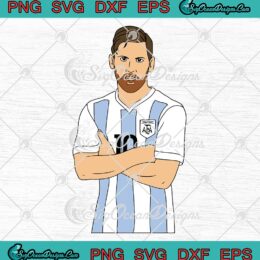 Lionel Messi M10 World Cup 2022 SVG, Best Player WC 2022 SVG PNG EPS DXF PDF, Cricut File