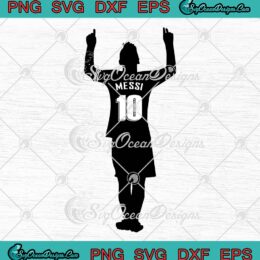 Lionel Messi The Goat M10 SVG, World Cup 2022 Trending SVG PNG EPS DXF PDF, Cricut File