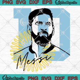 Messi 10 Fifa World Cup Qatar 2022 SVG, Lionel Messi Football Lovers SVG PNG EPS DXF PDF, Cricut File
