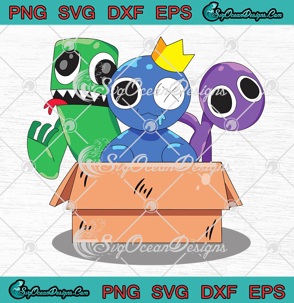 Rainbow Friends Svg, Rainbow Friends Png, Blue Svg, Blue Rai