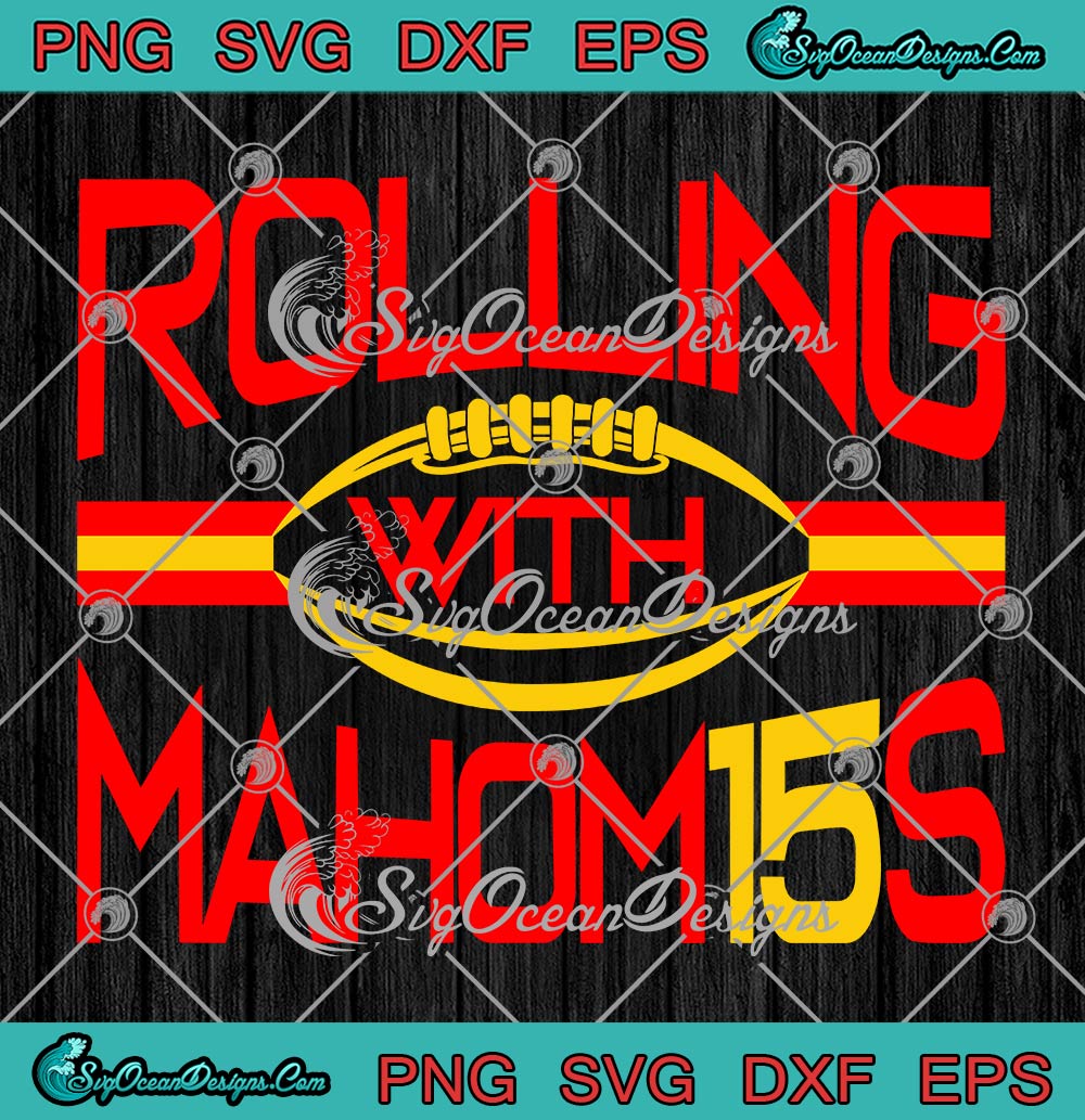 Mahomes 15 SVG, Chiefs SVG PNG DXF