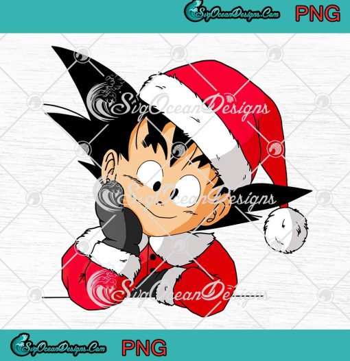 Santa Goku Christmas 2022 PNG, Cute Xmas Gift For Dragon Ball Fan PNG ...