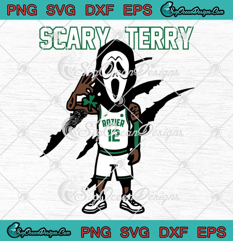 Scary Terry Rozier Ghostface Mask SVG, Scream Boston Celtics Basketball ...