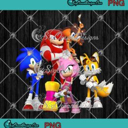 Sonic The Hedgehog Characters PNG, Sonic Birthday Gifts Kids PNG JPG Clipart, Digital Download