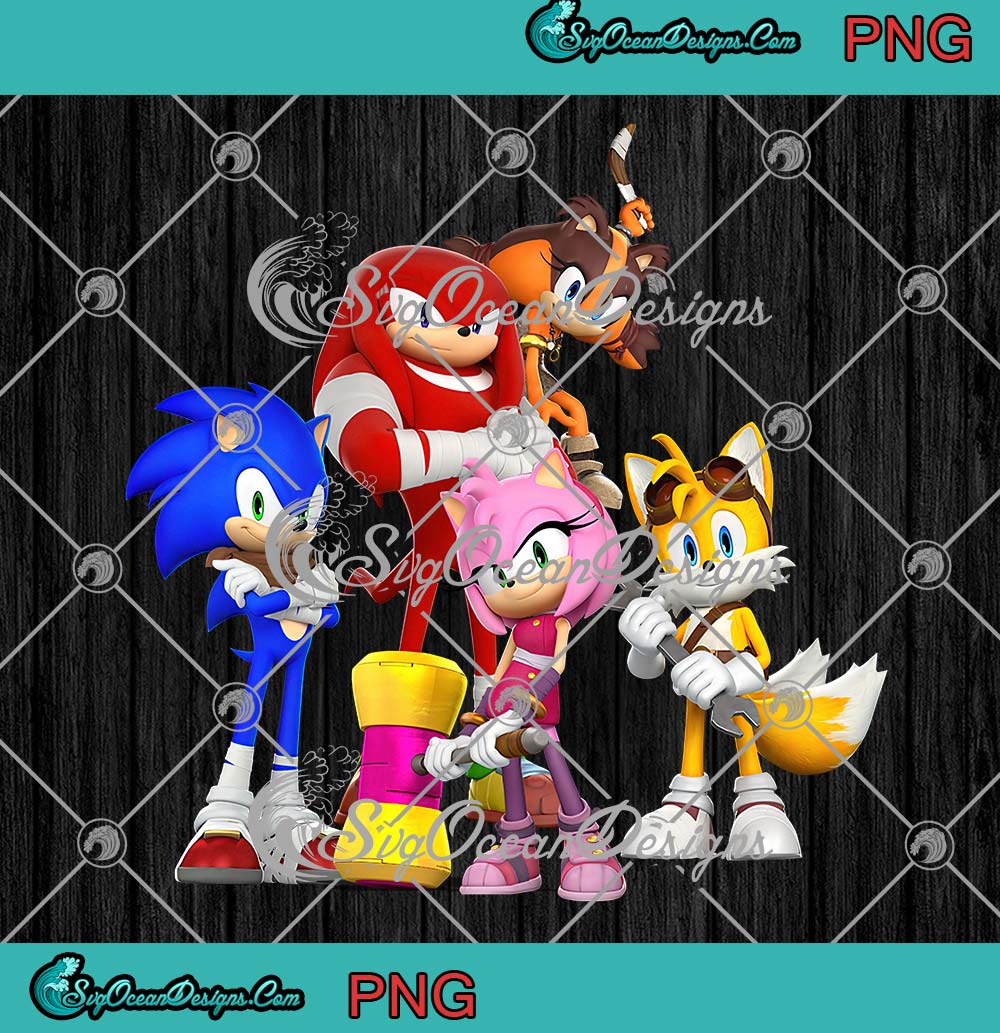 Sonic the Hedgehog Png Digital File Clipart Knuckles Tails 