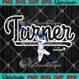Turner MLB Players Baseball SVG, Trea Turner Major League Baseball SVG PNG EPS DXF PDF, Cricut File