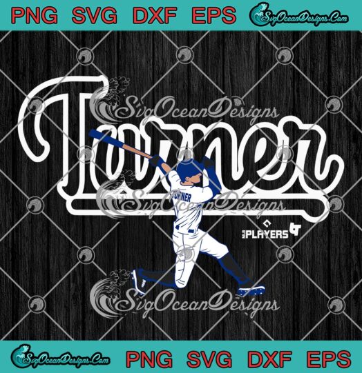 Turner MLB Players Baseball SVG, Trea Turner Major League Baseball SVG PNG EPS DXF PDF, Cricut File