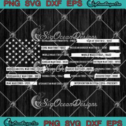 War Flag World Wars Flag SVG, American Flag Wars SVG PNG EPS DXF PDF, Cricut File