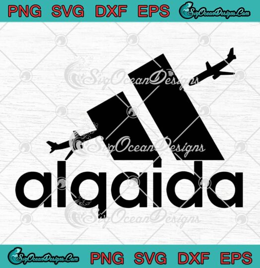 Algaida Adidas Parody SVG, Planes Al Qaeda Adidas Logo SVG PNG EPS DXF PDF, Cricut File