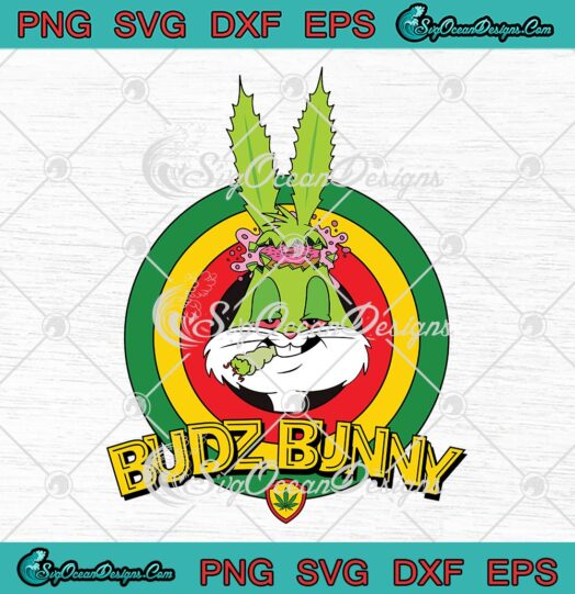 Bugs Bunny Smoking Cannabis SVG, Budz Bunny Looney Tunes Cartoon SVG PNG EPS DXF PDF, Cricut File
