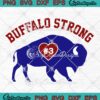 Damar Hamlin Buffalo Strong SVG, Love For 3 Damar SVG, Buffalo Bills Football SVG PNG EPS DXF PDF, Cricut File