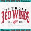 Detroit Red Wings Est. 1926 SVG, Detroit Red Wings Hockey Fan Vintage SVG PNG EPS DXF PDF, Cricut File