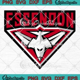 Essendon Bombers Australian Football SVG, Essendon AFL Football Club SVG PNG EPS DXF PDF, Cricut File