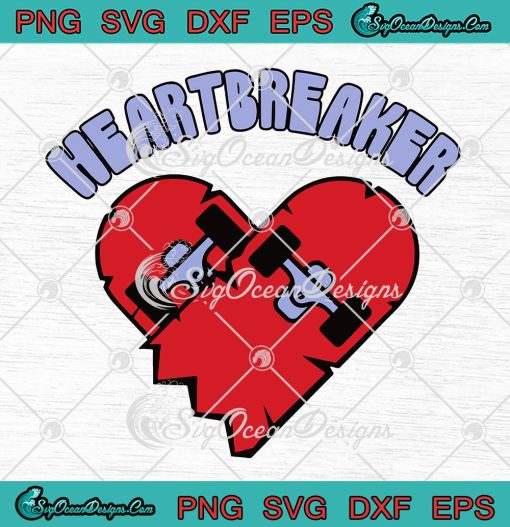 Heartbreaker Monster Truck SVG, Heart Crusher Valentine's Day SVG PNG EPS DXF PDF, Cricut File