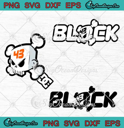 Ken Block 43 Skull Logo Racing SVG, Rip Ken Block Racing Legend Bundle SVG PNG EPS DXF PDF, Cricut File