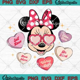 Minnie Magical Valentine Hearts SVG, Disney Happy Valentine’s Day SVG PNG EPS DXF PDF, Cricut File