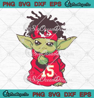 Patrick Mahomes Baby Yoda SVG, Star Wars Kansas City Chiefs 2023 SVG