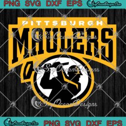 Pittsburgh Maulers Logo Vintage SVG, USFL Football Pittsburgh Maulers SVG PNG EPS DXF PDF, Cricut File