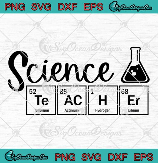 Science Teacher Periodic Table Funny SVG, Science Teacher Chemistry SVG PNG EPS DXF PDF, Cricut File