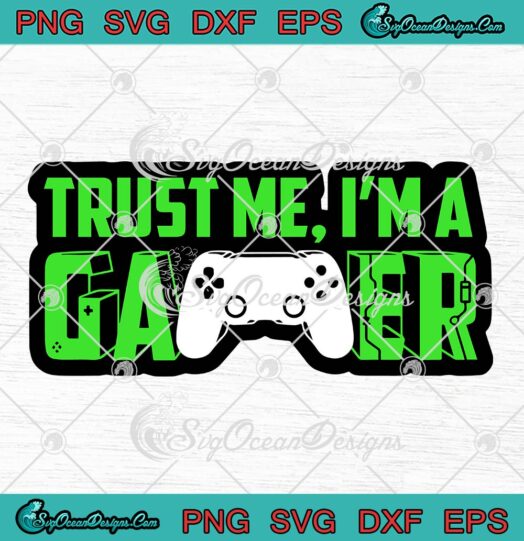 Porte-Passeport Gamer Humour "Trust Me I'm A Gamer" - Simili Cuir Noir