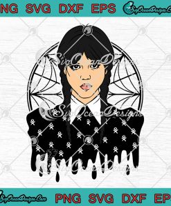 Wednesday Addams Drip Halloween SVG, Jenna Ortega Addams Family SVG PNG ...