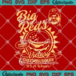 Andy Reid Big Red's Victory Cheeseburger SVG, Trendy NFL Kansas City Chiefs SVG PNG EPS DXF PDF, Cricut File