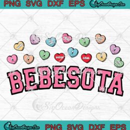 Bebesota Sad Hearts Valentine's Day SVG, Bad Bunny Un San Valentin Sin Ti SVG PNG EPS DXF PDF, Cricut File