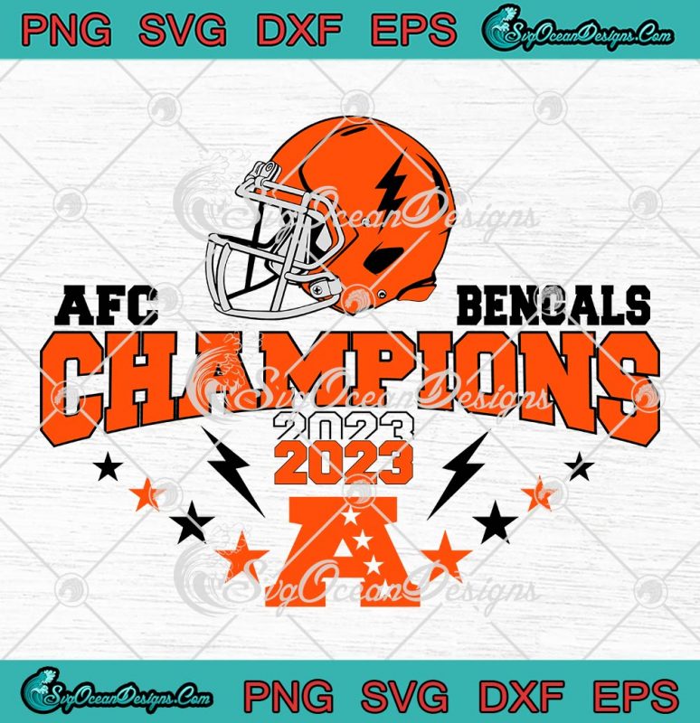 Bengals AFC Championship 2023 SVG, Cincinnati Bengals Football Team SVG ...