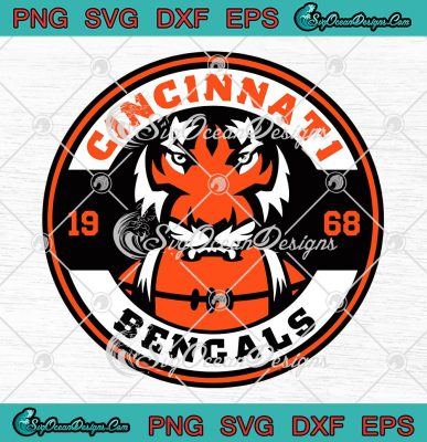 Cincinnati Bengals 1968 Svg, Nfl Cincinnati Bengals Football Team Svg 