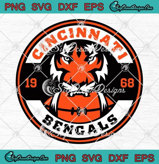 Cincinnati Bengals 1968 SVG, NFL Cincinnati Bengals Football Team SVG ...