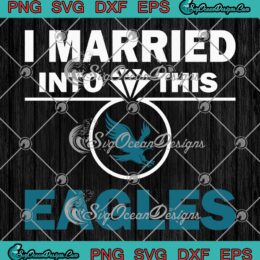 I Married Into This Eagles Retro SVG, Funny Philadelphia Eagles Lovers SVG PNG EPS DXF PDF, Cricut File