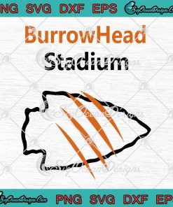 Joe Burrow BurrowHead Stadium SVG, Joe Burrow NFL Football 2023 SVG PNG EPS  DXF PDF, Cricut File