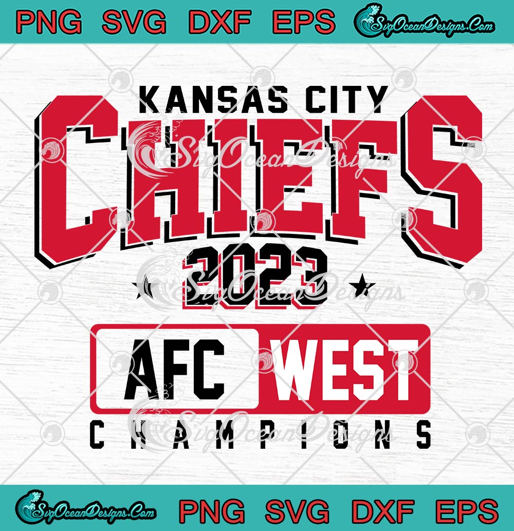 Kansas City Chiefs 2022 Afc West Champions SVG Cutting Files