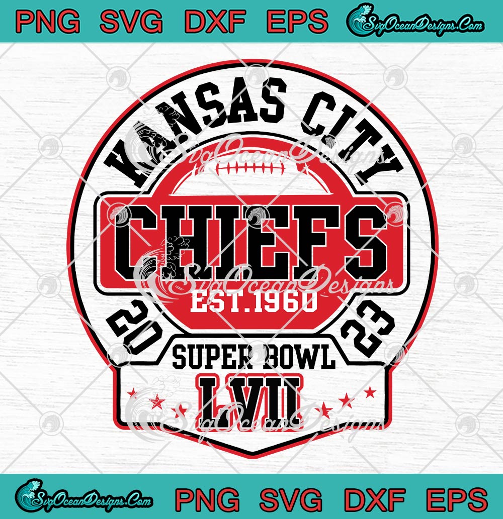 Vintage Kansas City Chiefs Football 1960 SVG File For Cricut