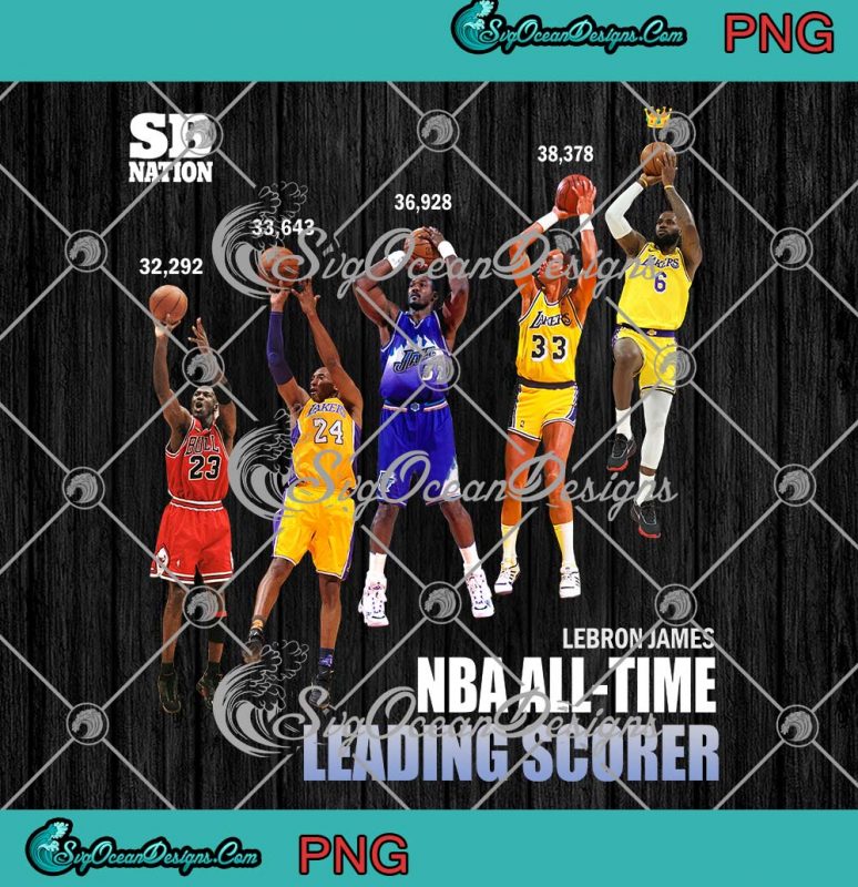 Lebron James Scoring King Svg Nba All Time Leading Scorer 2023 Png