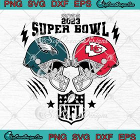 NFL Super Bowl 2023 SVG, Philadelphia Eagles Vs Kansas City Chiefs SVG ...