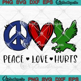 Peace Love Hurts Vintage Philly SVG, Hurts So Good Philadelphia Eagles Fan SVG PNG EPS DXF PDF, Cricut File