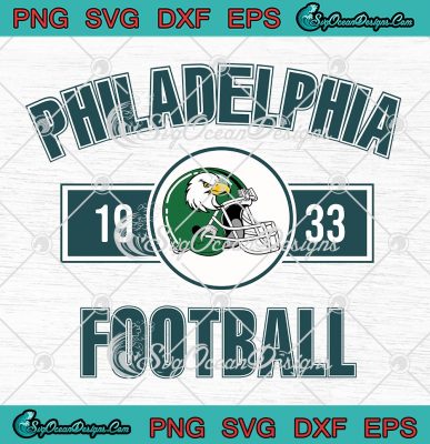 Philadelphia Football 1933 Retro SVG, Philadelphia Eagles Helmet ...