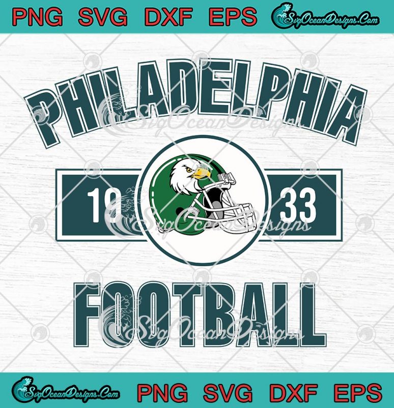 Philadelphia Football 1933 Retro SVG, Philadelphia Eagles Helmet ...