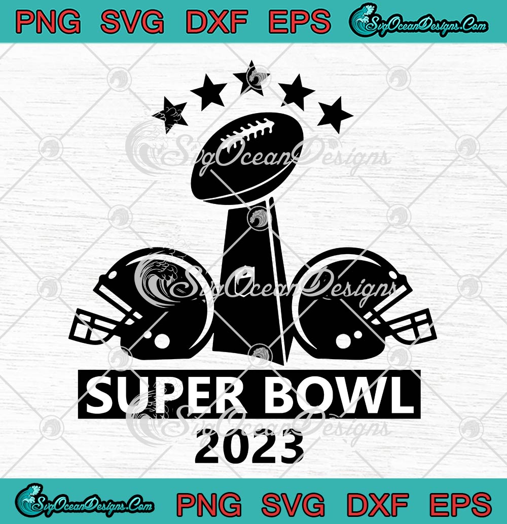 Super Bowl 2023 Superbowl Trophy Svg Nfl Football Svg Vince Lombardi Trophy Svg Png Eps Dxf