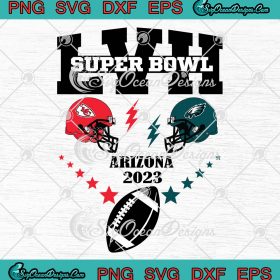 Super Bowl LVII Arizona 2023 SVG, KC Chiefs Vs Eagles NFL 2023 SVG PNG ...