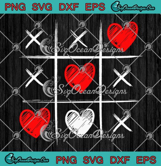 Tic Tac Toe Game Valentines Gift SVG, Funny Cute Gift For Boyfriend Girlfriend SVG PNG EPS DXF PDF, Cricut File