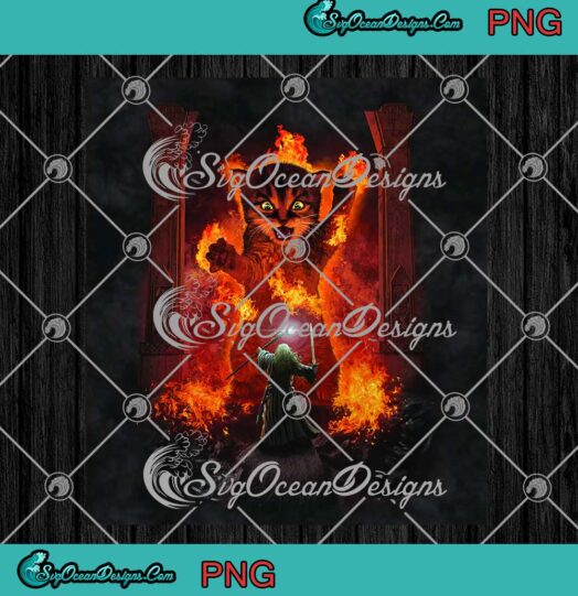 Balrog Cat Kittens Kitty PNG - You Shall Not Pass Fire Flames Gandalf PNG JPG Clipart, Digital Download