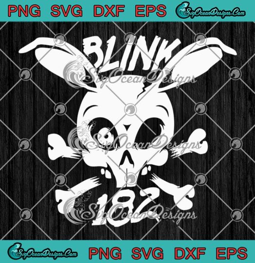 Blink -182 Rabbit Skeleton Concert SVG - Band Blink -182 Rock Band Vintage SVG PNG EPS DXF PDF, Cricut File