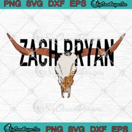Bullhead Zach Bryan Country Music SVG - Zach Bryan Fan Gift SVG PNG EPS DXF PDF, Cricut File
