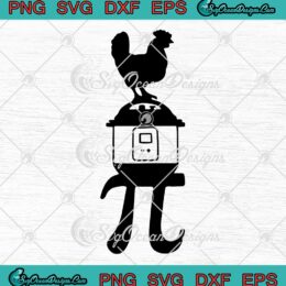 Chicken Pot Pi Day Funny SVG - Math Day Gift Math Teacher Pi Day SVG PNG EPS DXF PDF, Cricut File