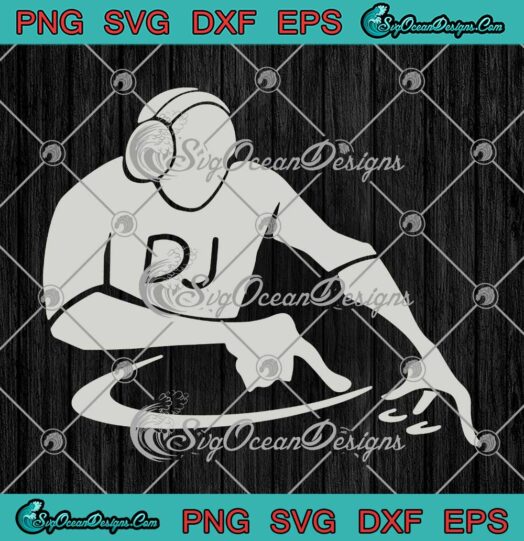 DJ Logo Maker Music Mixer SVG - Stream DJ Music Gift SVG PNG EPS DXF PDF, Cricut File