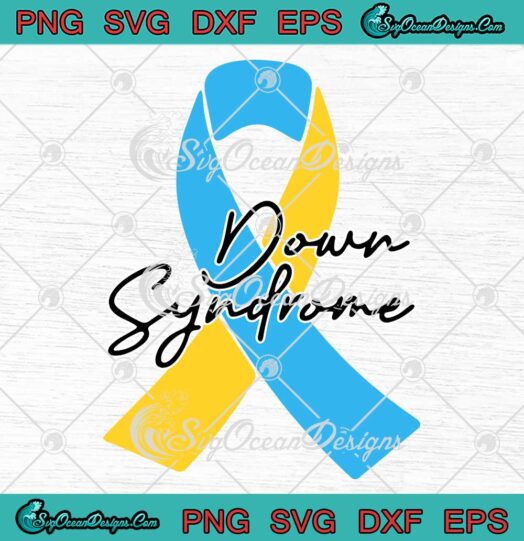 Down Syndrome Ribbon SVG, World Down Syndrome Day 2023 SVG PNG EPS DXF PDF, Cricut File